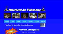 Desktop Screenshot of motorhotelvulkanberg.com