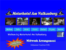 Tablet Screenshot of motorhotelvulkanberg.com
